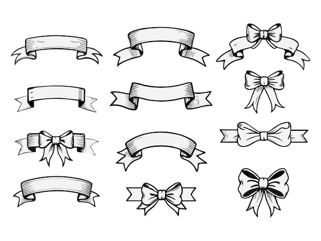 Eps Vintage Banner Ribbon Clipart Vector Ribbons banner Elementos de la cinta Etiqueta de estallido de estrellas Vintage