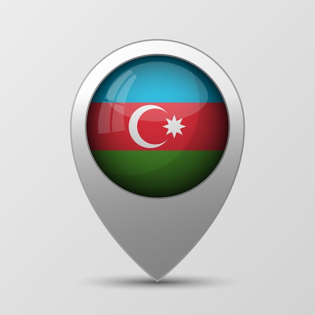 EPS10 Vector Fondo patriótico con los colores de la bandera de Azerbaiyán