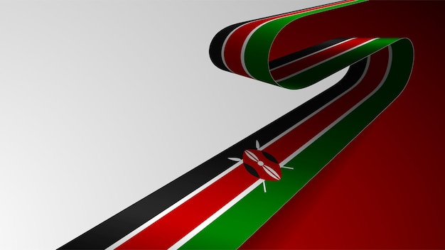 EPS10 Vector Fondo patriótico con los colores de la bandera de Kenia