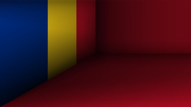 Vector eps10 vector fondo patriótico con los colores de la bandera de rumania