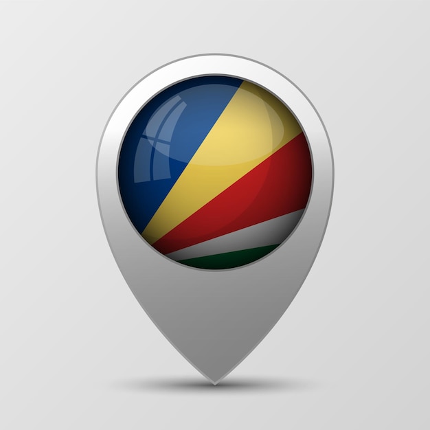 EPS10 Vector Fondo patriótico con los colores de la bandera de las Seychelles