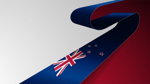 EPS10 Vector Patriotic Background con los colores de la bandera de Nueva Zelanda