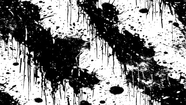 EPS10 Vector de textura en blanco y negro Rough Grunge Fondo con efecto de superposición de angustia