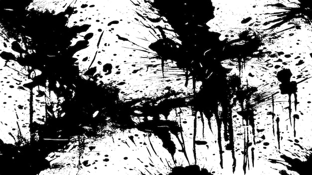 EPS10 Vector de textura en blanco y negro Rough Grunge Fondo con efecto de superposición de angustia