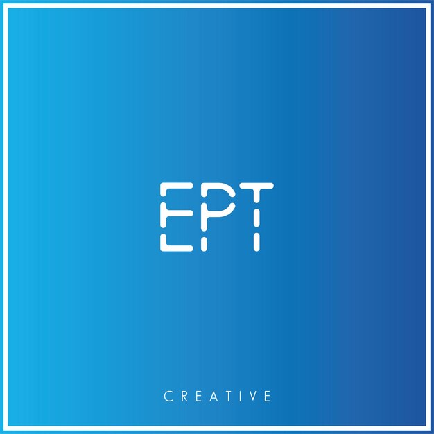 EPT Premium Vector último diseño de logotipo diseño creativo de logotipo vector ilustración logotipo mínimo monograma