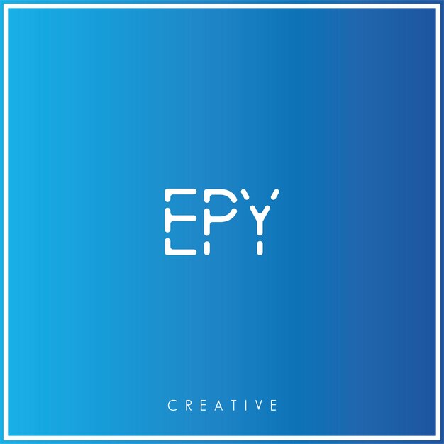 EPY Premium Vector último Diseño del logotipo Diseño creativo del logotipo Ilustración vectorial Logotipo mínimo Monograma