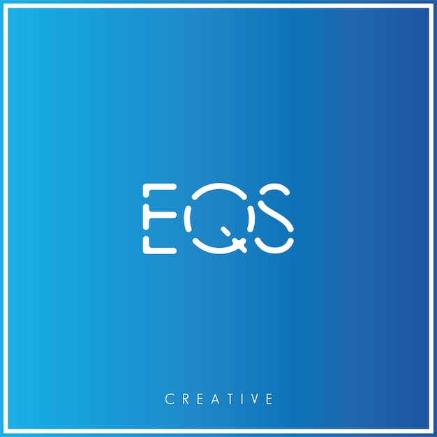 Vector eqs premium vector último diseño de logotipo diseño creativo de logotipo ilustración vectorial logotipo mínimo monograma