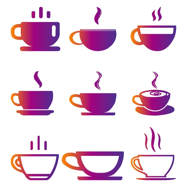 Equipo de cafetería y herramienta de procesamiento de café icono de mega paquete