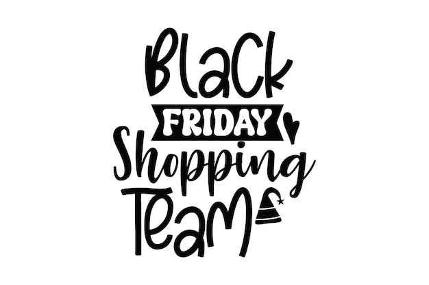 Equipo de compras del Black Friday
