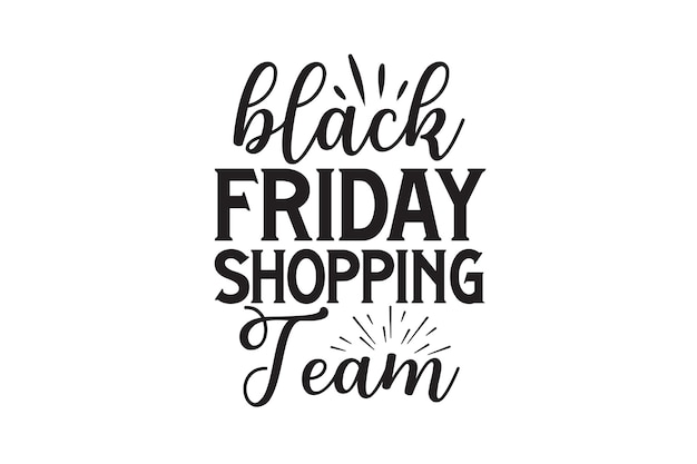 Equipo de compras del Black Friday