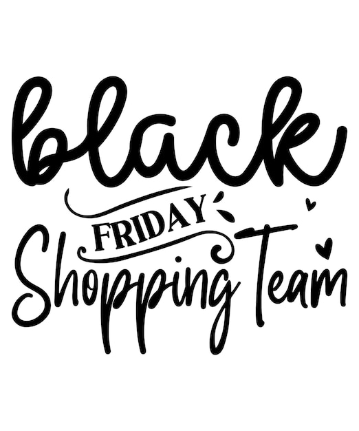 Equipo de compras del Black Friday