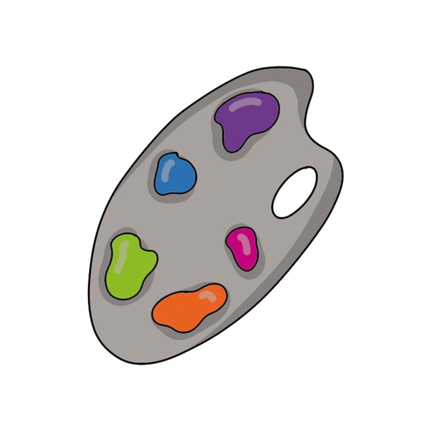 Equipo para la creatividad Herramientas de arte y hobby vector elemento aislado