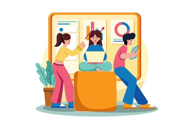 Equipo discutiendo sobre el crecimiento empresarial