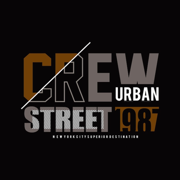 equipo de diseño de calles urbanas tipografía ilustración vectorial
