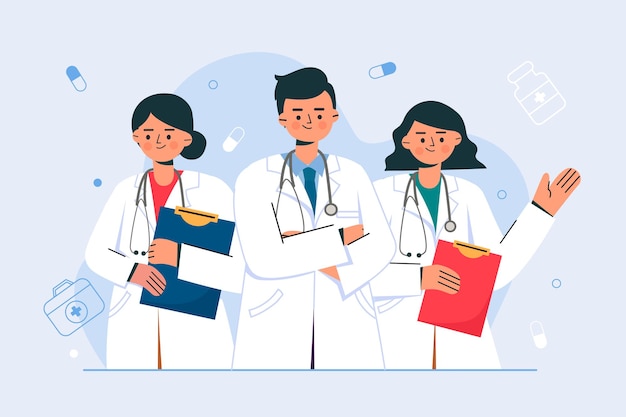 El equipo de doctores