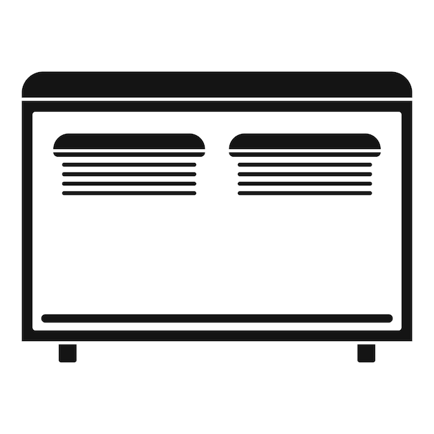 Equipo doméstico para el icono de calefacción Ilustración simple de equipo doméstico para la calefacción Icono vectorial para la web