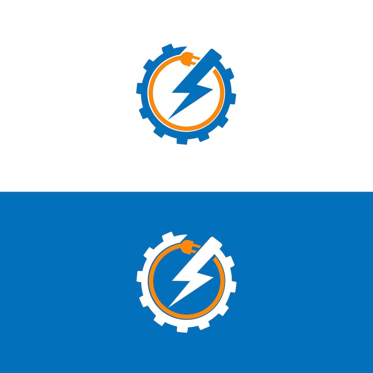 Vector equipo eléctrico y logotipo de garaje para su negocio
