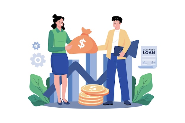 El equipo empresarial discute para aumentar las finanzas