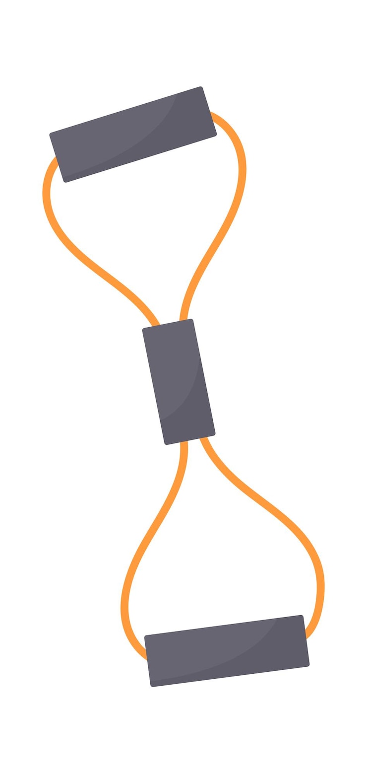Vector equipo de gimnasio expansor
