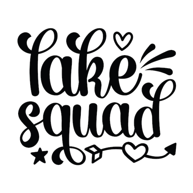 Equipo del lago SVG Diseño de camiseta