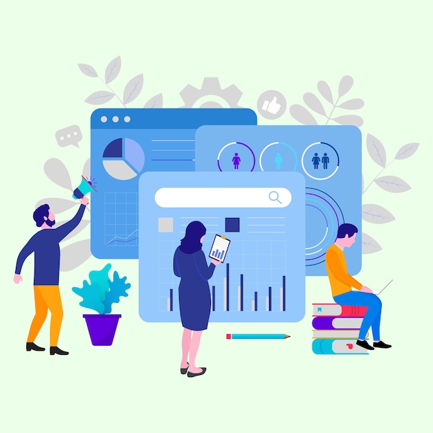 Equipo de mercadotecnia y análisis de datos