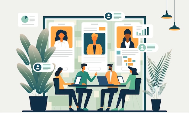 Equipo de negocios corporativo_01
