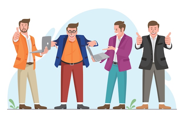 Un equipo de negocios exitoso