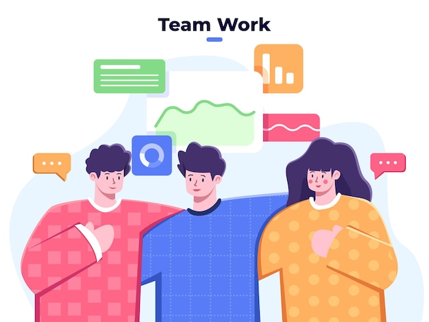 Equipo de negocios trabajar juntos equipo de negocios de éxito grupo de personas colaboración equipo de asociación en los negocios
