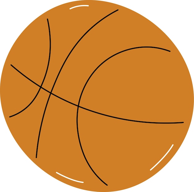 Vector equipo de pelota de baloncesto