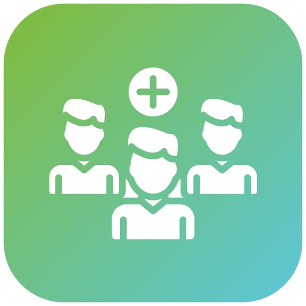 Equipo de respuesta de la comunidad de diseño vectorial Estilo de icono