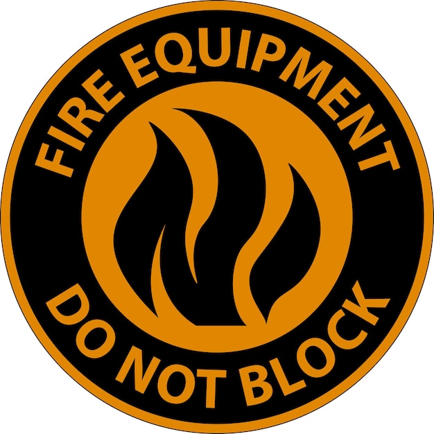 El equipo de señal de incendio del piso no bloquea