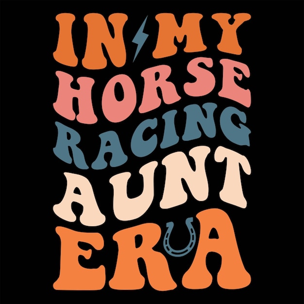 Vector en la era de mi tía de las carreras de caballos