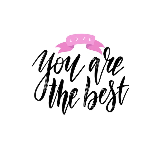Eres la mejor cita de letras inspiradoras