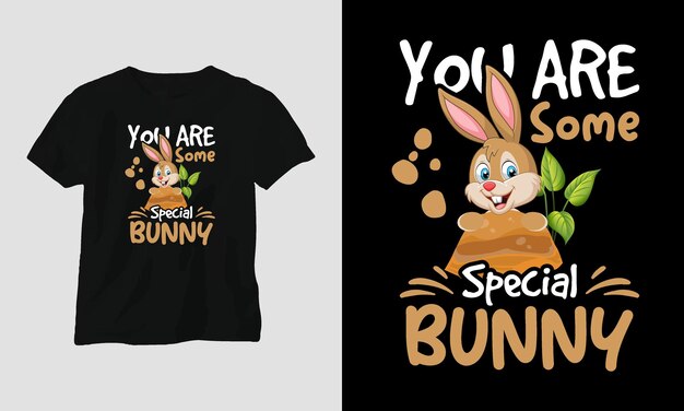 eres una plantilla especial de camiseta de conejito