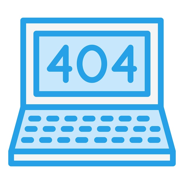 error 404 Ilustración del diseño del icono vectorial