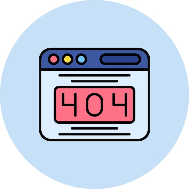 Error 404 Ilustración plana