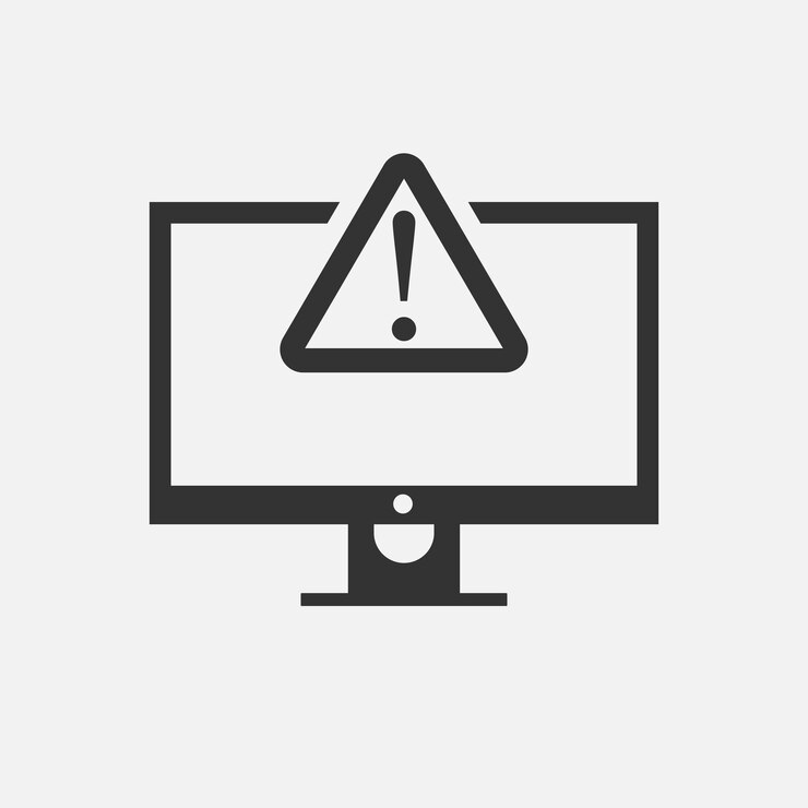 Vector error de aplicación aislado sobre fondo blanco ilustración vectorial
