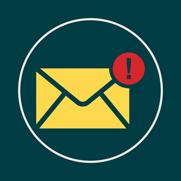 Error de correo electrónico icono de moda listo abstracto hermosa ilustración vectorial diseño de obras de arte coloridas