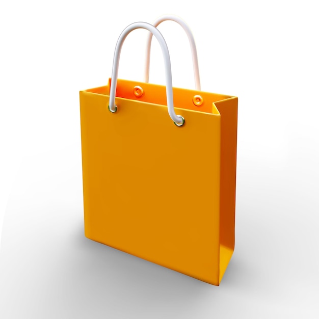 Vector esta es una bolsa de compras que representa un diseño 3d que se ha convertido en una malla vectorial