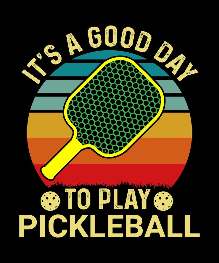 Vector es un buen día para jugar al diseño de la camiseta de pickleball.