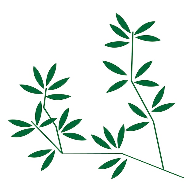 Este es el diseño de ilustración de vector de hoja