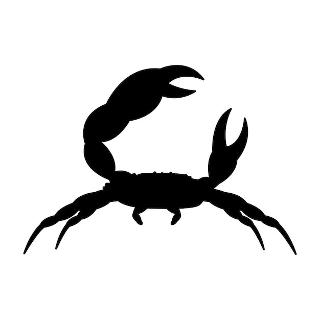 Este es el diseño de ilustración vectorial de cangrejo.