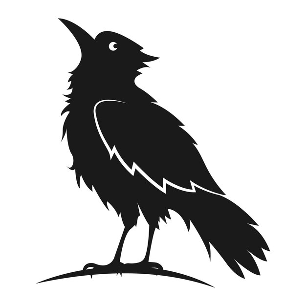 Este es el diseño de ilustración vectorial del logotipo del pájaro.