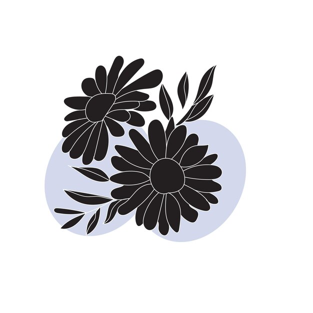 Este es el diseño de la ilustración vectorial del logotipo de la rosa