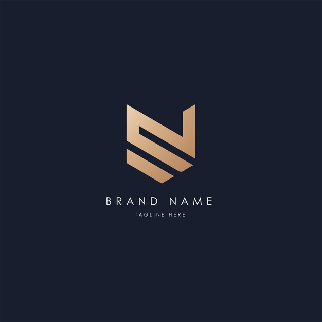 ES elegante diseño de logotipo vectorial imagen vectorial estilo alfabético de lujo dorado