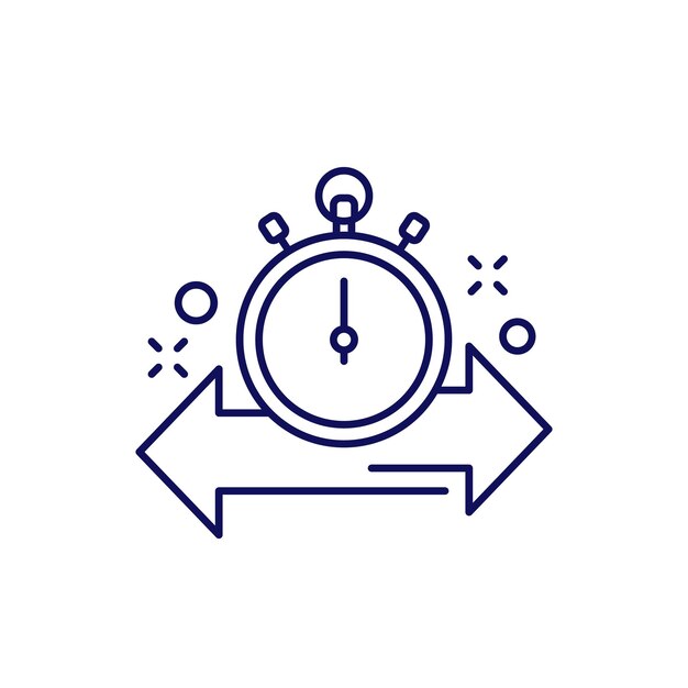 Es hora de elegir el vector de icono de línea