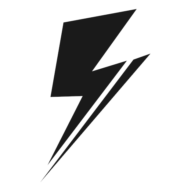 Esta es la ilustración del diseño del logotipo del icono de tormenta.