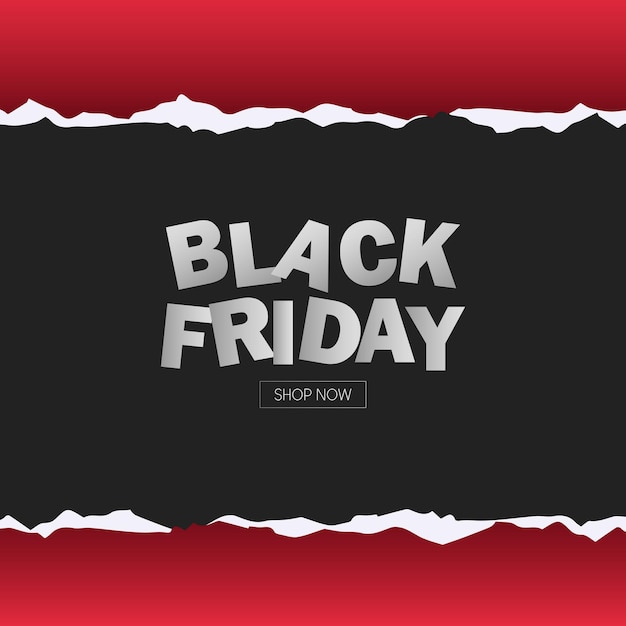Es una ilustración vectorial de Black Friday. Es adecuada para carteles, banners o correos.