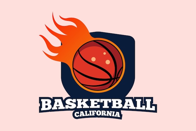 Esta es una ilustración vectorial de diseño de camiseta de baloncesto de California de alta calidad