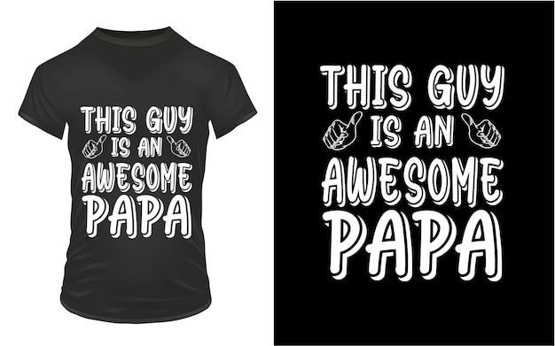 Vector este es un increíble diseño de camiseta del día de papá father039s